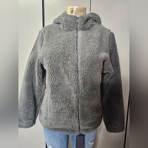 Tacsaven Fleece Jackets For Women Fuzzy Sherpa Hoodies Zip Up Soft Coats  Small